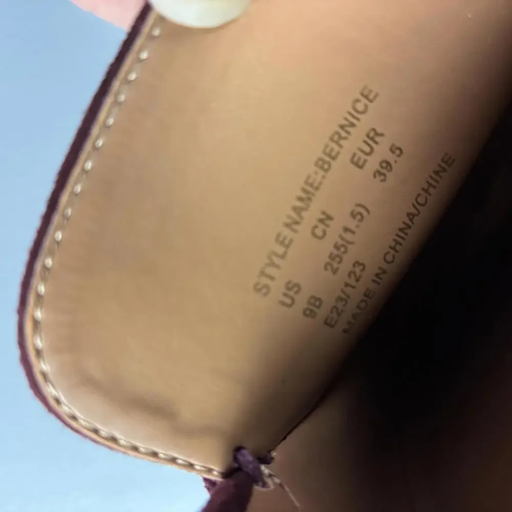 Kate Spade Bernice Women's Burgundy Suede Horsebit Loafers 9B